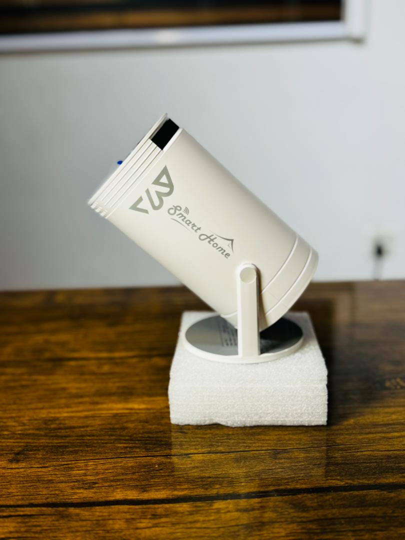 Close-up view of BSmart Home 4K Projector lens and controls